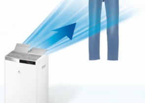 パナソニック衣類乾燥除湿機の風向きの上下左右を自動と手動で変更できる