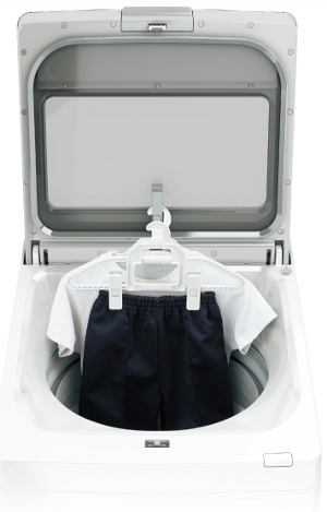 シャープ洗濯機のハンガー乾燥は服を干したまま乾燥できる